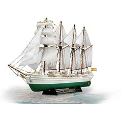 Artesanía Latina 22260. Laivo modelis pagamintas iš medžio ir plastiko Ispanijos mokyklinis laivas Juan Sebastian Elcano mastelis 1:250. Modelių rinkinys statybai