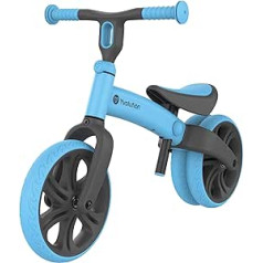 Yvolution Junior 5024450 līdzsvara velosipēds (zils, kravnesība līdz 20 kg, ar regulējamu sēdekli un stūri, necaurdurošiem riteņiem)