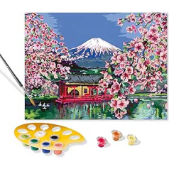 Ravensburger CreArt paveikslas pagal numerius 20177 Japonijos vyšnių žiedas nuo 14 metų