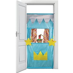 John 40513 Door Frame Theatre Made of Fabric 80 cm Wide Telescopic Pole Space-Saving 3-99 Years