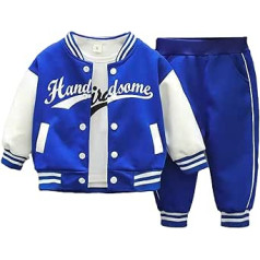 Freebily Toddler Baby Outfit Boys Girls Tracksuits Baseball Sweat Jacket Trousers Long Sleeve Shirt Sport Leisure Baby Clothing Set of 3/2