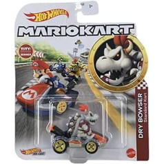 Hot Wheels DieCast Dry Bowser standarta kartings no Super Mario Kart 1:64 Mēroga garums 5 cm