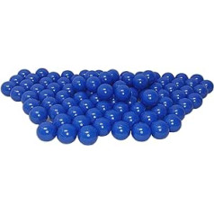 100 Organic Ball Pit Balls Made from Renewable Sugarcane Raw Materials (8 cm Diameter, Dark Blue 78)