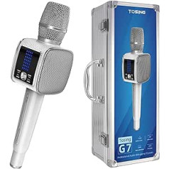 „TOSING G7“ profesionalus karaokės aparatas suaugusiems / vaikams Karaoke mikrofonas, 20 W PA nešiojamasis „Bluetooth“ garsiakalbis dainavimo aparatas, skirtas lauke / vakarėliams / namams / automobiliui / išmaniesiems telefonams