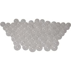 100 ekologiškų kamuoliukų kamuoliukų, pagamintų iš atsinaujinančių cukranendrių žaliavų (7 cm skersmuo, kristalas 00)