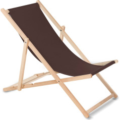 Greenblue klasiskais dižskābarža guļamkrēsls GB183 brūns