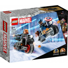 Lego Blokai super herojai 76260 marvel motociklai juodoji našlė ir kapitonas Amerika