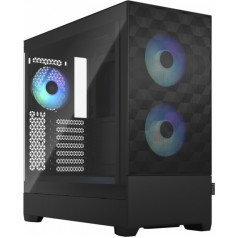 Fractal design op air rgb black tg clear tint, atx, matx, mini itx, power supply not included