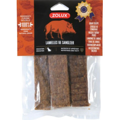 Zolux natural delicacy for dogs, wild boar strips 100g