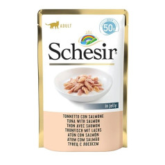 Schesir kaķiem viena ēdiena tuncis ar lasi 50g