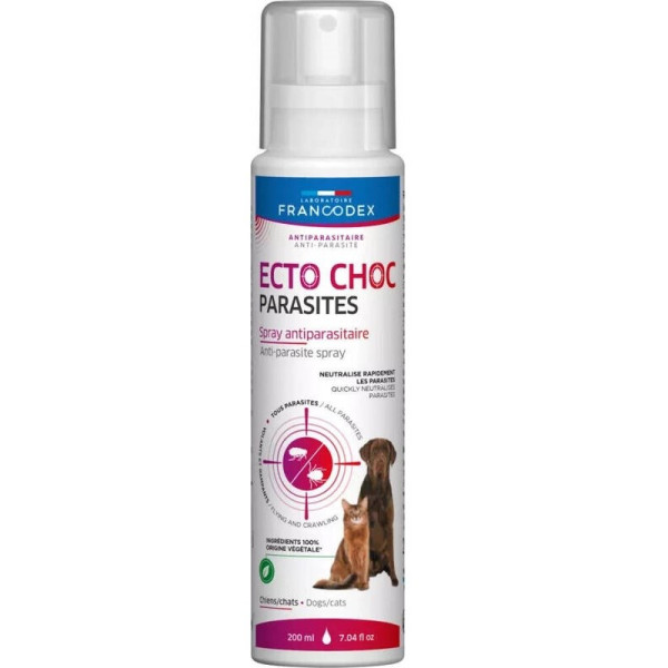 Francodex aerosols ecto choc parasites suns kaķis 200 ml