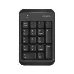 Bluetooth v5.1 ciparu tastatūra, melna