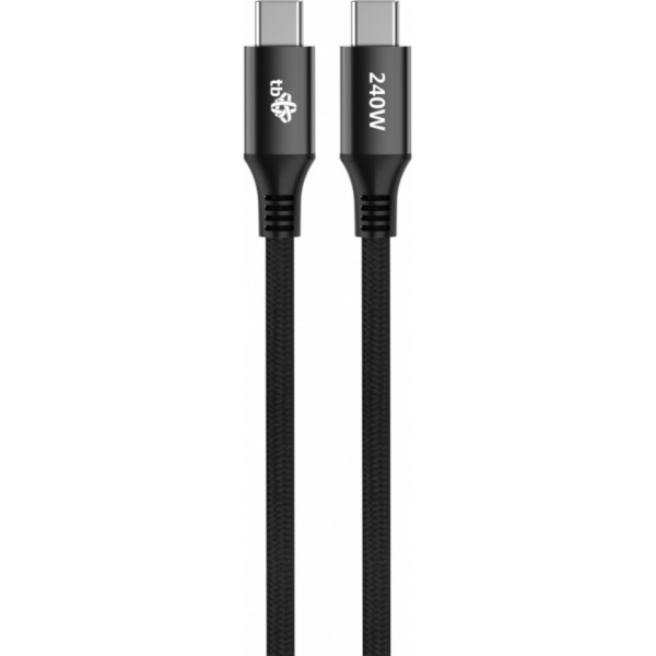 Kabelis usb c - usb c 1m 240w melns