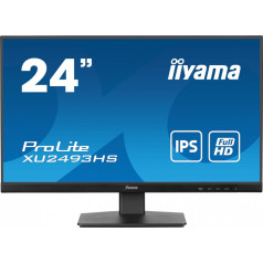 Prolite monitors 23,8 collu xu2493hs-b6 ips, hdmi, dp, 2x2w, acr