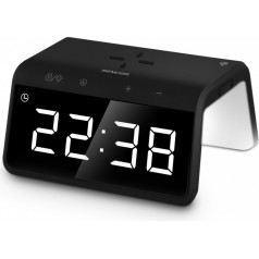 Digital clock with alarm clock and SDC 7900qi wireless charger