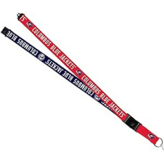 Rico Industries Columbus Blue Jackets štrope NHL Premium aksesuāri ar pogas klipsi un atdalāmu galu