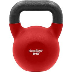 Dāvini Kraftu! Kettlebell svars: 4-20 kg čuguna stienis spēka treniņiem un krosa treniņiem, šūpošanās stienis, piemērots raušanai, stumšanai un grūšanai