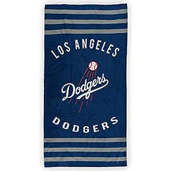 The Northwest Company MLB Los Angeles Dodgers svītrains pludmales dvielis, 30