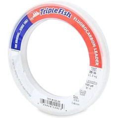 Triple Fish 25 lb test Fluorocarbon Fishing Line Leader