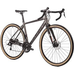 Airtracks 28 collu vīriešu grants velosipēds Sterrato 3.0 velosipēds 2 x 8 ātrumu Shimano Claris RD-R2000 8 pakāpju – rāmja augstums 49 cm, 52 cm un 5,5 cm — modelis 2023