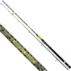 Black Cat Premium Catfish Rod Perfect Passion Boat Spin Fishing Rod Spinning Rod Catfish Fishing Catfish Rod Casting Weight 50-190 g, Black/Yellow, 2.40 m