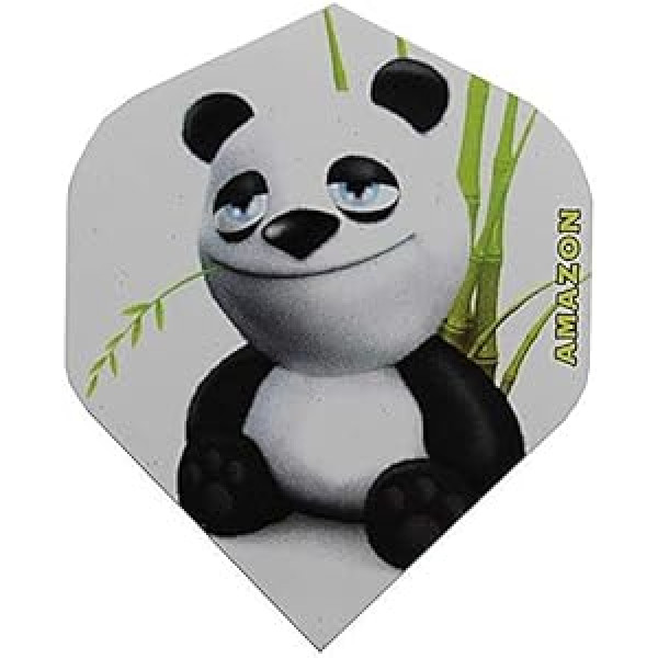 JAV smiginio 3 rinkiniai (9 skrydžiai) „Smiling Panda“ standartiniai smiginio skrydžiai – „Amazon Ex-Tough“ (100 mikronų)