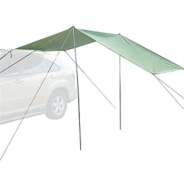 Motor Tarp Car Sun Sail, Tailgate, Shade Awning, Tent, Car, Camping, Waterproof, Car Awning, Sun Protection, Portable, Car Canopy, Shade for Camping, Outdoor, SUV