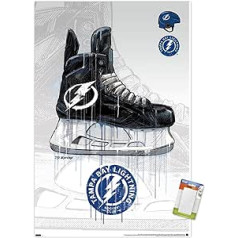 Trends International NHL Tampabejas Lightning — Drip Skate 21 Wandposter, 37,4 x 56,8 cm, Premium plakāts un Passepartout