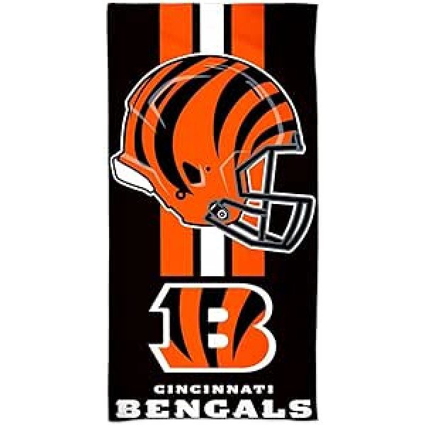 WinCraft NFL Cincinnati Bengals pludmales dvielis 150 x 75 cm