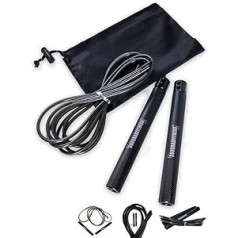 360 Degree Fitness Skipping Rope Speed Rope Professional, Non-Slip Handles Professional Sports, Boxing, Training, RPM | Adults Women Men Children