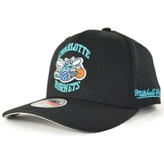 Mitchell & Ness NBA Classic Red Eazy Snapback Cap Charlotte Hornets Melns, melns