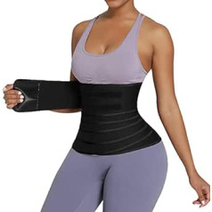 Waist Trainer Sureguliuokite savo Snatch kūno įvyniojimus | Moteriškas pilvo prakaito diržas | Pilvo kūno formavimo kompresinis įvyniojimas