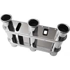 Fishing Rod Holder Stainless Steel Tubes Organiser Links Shelf Shelves Tackle