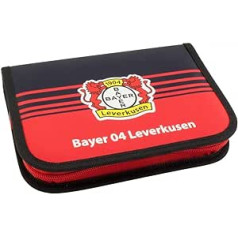 Bayer 04 Leverkūzenes skolas futrālis zīmuļa futrālis Penāļa futrālis zīmuļu dzēšgumija lineāls