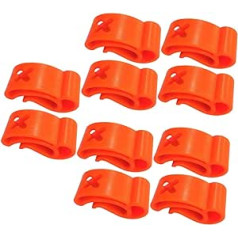 BESPORTBLE Pack of 10 Buckle Party Disk Carrier Pārnēsājams disku sprādzes Lidojošs disku turētājs Aksesuāri āra spēlēm Praktisks disku turētājs ikdienas lietošanai Sporta disku plastmasa