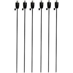 Harbour Housewares Metal Garden Burner - Barrel - Black - Pack of 6