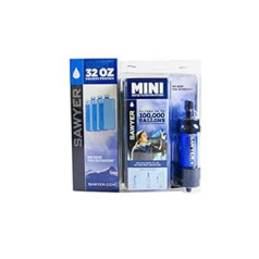 Sawyer Mini ūdens filtra vērtības komplekts 3 x 1 litri vai 2 x 2 litri urīnpūšļa Sawyer Mini Blau izmērs: 3 x 1 litrs