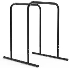 leikefitness Pull Up Dip Station Augstums Regulējams Spēka Treniņš Iegremdēšanas Stacija Tricep Dip Push Ups Mājas trenažieru zālei