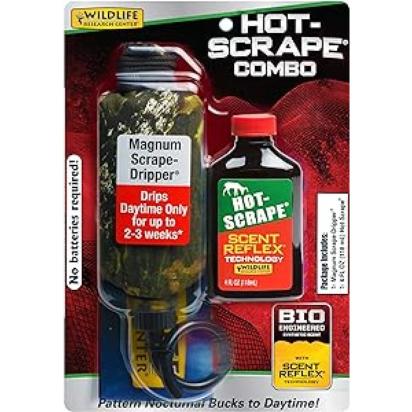 Wildlife Research Dripper Combo Synthetic Hot Scrape aromāts - sudrabs, 118 ml