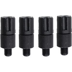 Milageto 4 Pieces Carp Fishing Alarm Quick Adapter Plug Accessories