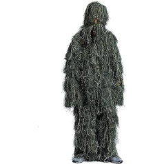 3D Ghillie Suit medību jaka Woodland kamuflāžas maskēšanās apģērbs Airsoft medībām