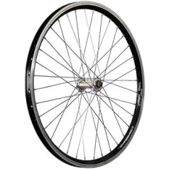 Taylor Wheels 24 collu velosipēda priekšējā riteņa dubultsienu loka ātri noņemama melna/sudraba