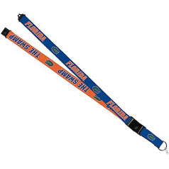 Rico Industries Florida Gators NCAA štrope oficiāli licencēta produkta divpusēja druka, lieliski piemērota jebkuram fanam un studentam, noņemama sprādze, droša, funkcionāla un viegla, melna