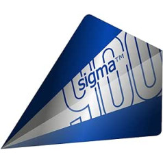 „Unicorn Sigma 900“ smiginio rinkinys, skrydžiai ir kotai, 90% natūralaus volframo statinės su mėlynais akcentais ir taškais, 21 g, 22 g, 23 g, 24 g arba 25 g