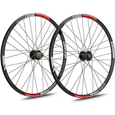 Corki Cycles MTB riteņpāra DISK 26/27.5/29 collas, aizmugurējie riteņi priekšējie riteņi velosipēdam 8,9,10 ātrumi melns 6 caurumu spieķu sakausējuma disks alumīnijs kalnu velosipēdam