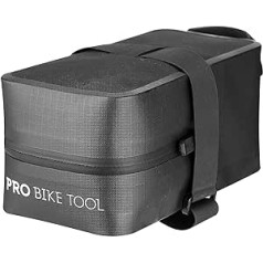 PRO BIKE TOOL Velosipēdu sēdekļu soma - Siksna zem sēdekļa Sēklu somas velosipēdam - Šosejas velosipēds vai kalnu velosipēds - Liels izmērs - Velosipēdu piederumi - Velosipēda soma (liels izmērs)