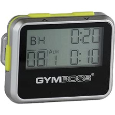 Gymboss Intervallzeitgeber Und Stoppuhr Silber/GELB METALLIC-Hochglanz