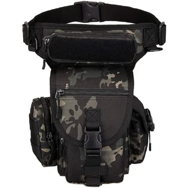 YFNT Tactical Leg Bag Sport Military Hip Bag Ūdensizturīgs jostas soma MOLLE Drop Leg Bag riteņbraukšanai pārgājienā kāpšanai