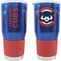 Boelter zīmolu licencēta MLB alternatīvā stila nerūsējošā tērauda dubultsiena vakuumizolēta Game Day Ultra 30oz ceļojumu krūze (Chicago Cubs)