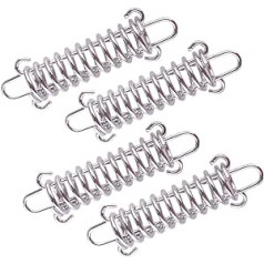 LETAOSK 4 x Silber Outdoor Camping Zelt Spannfeder Markise Elastisches Seil Schnalle Hakenspanner